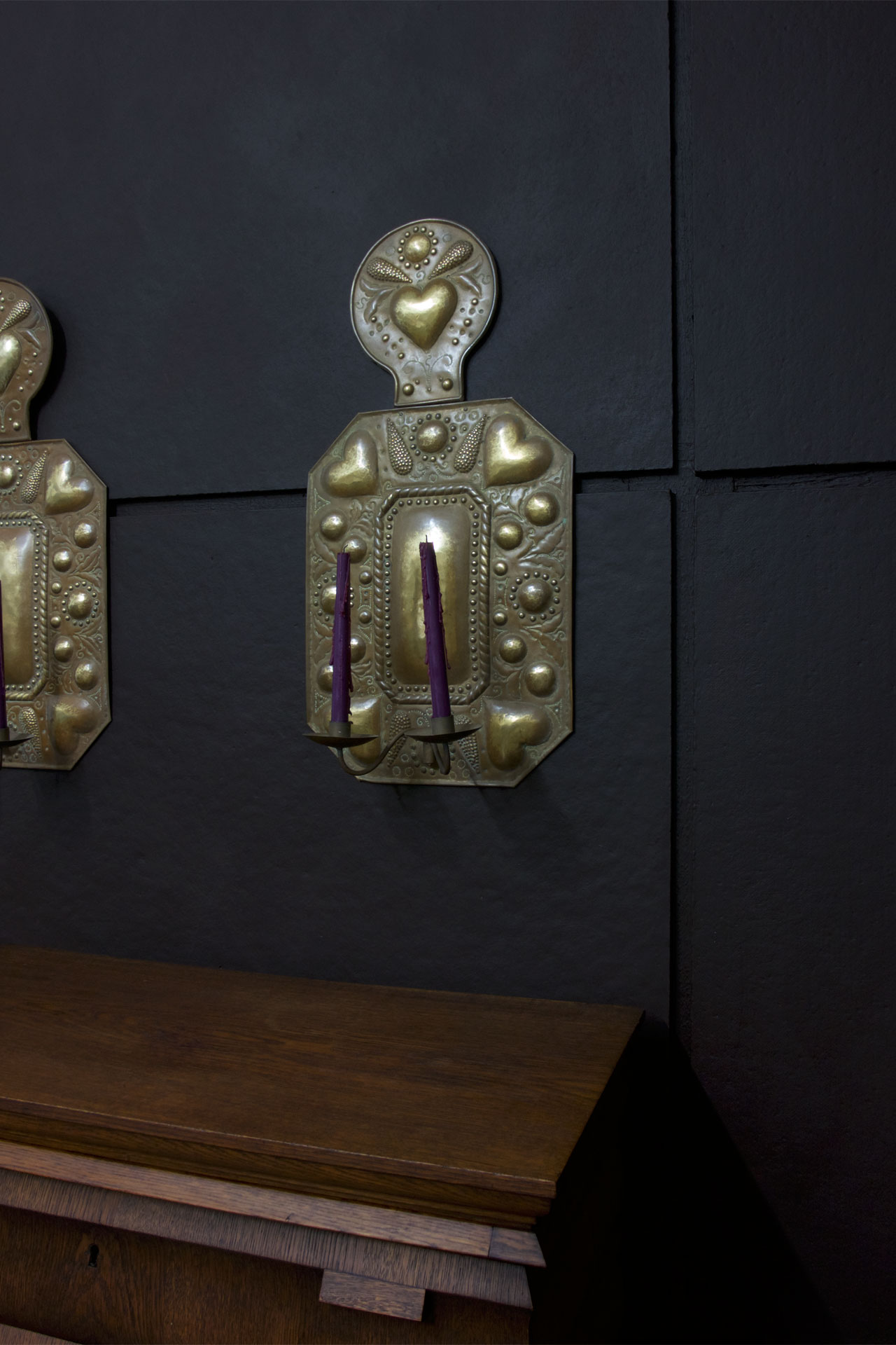 a pair of wall sconces by Paul Huwald