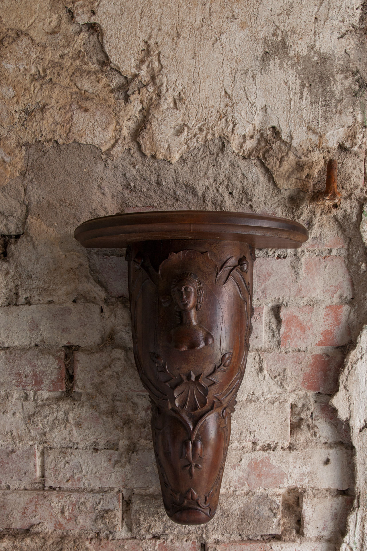A German Expressionist Wall Mounted Console